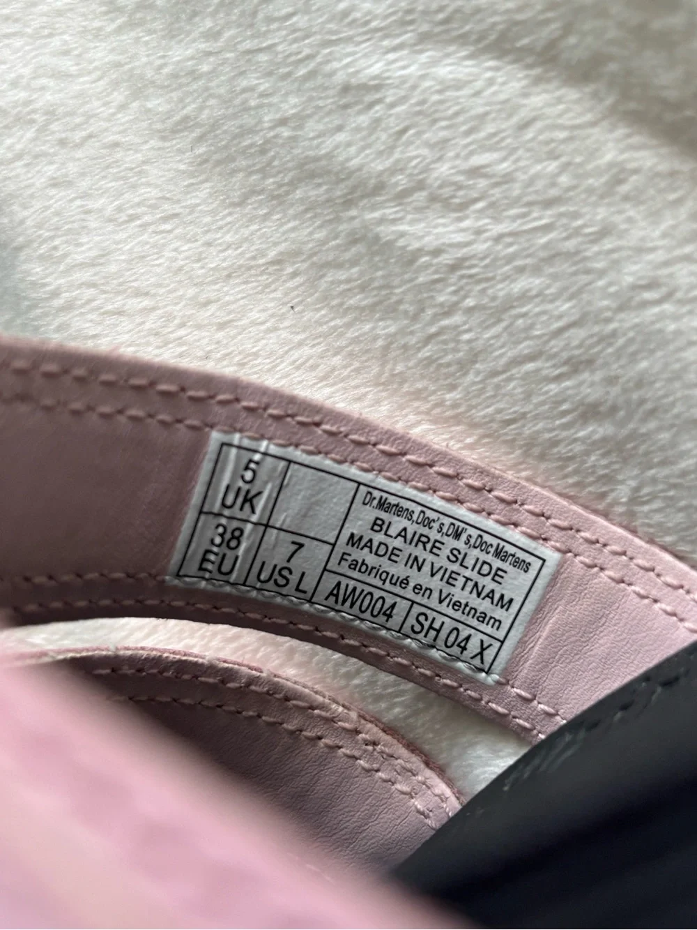 Dr. Martens Pink Triple-Strap Buckle Slides